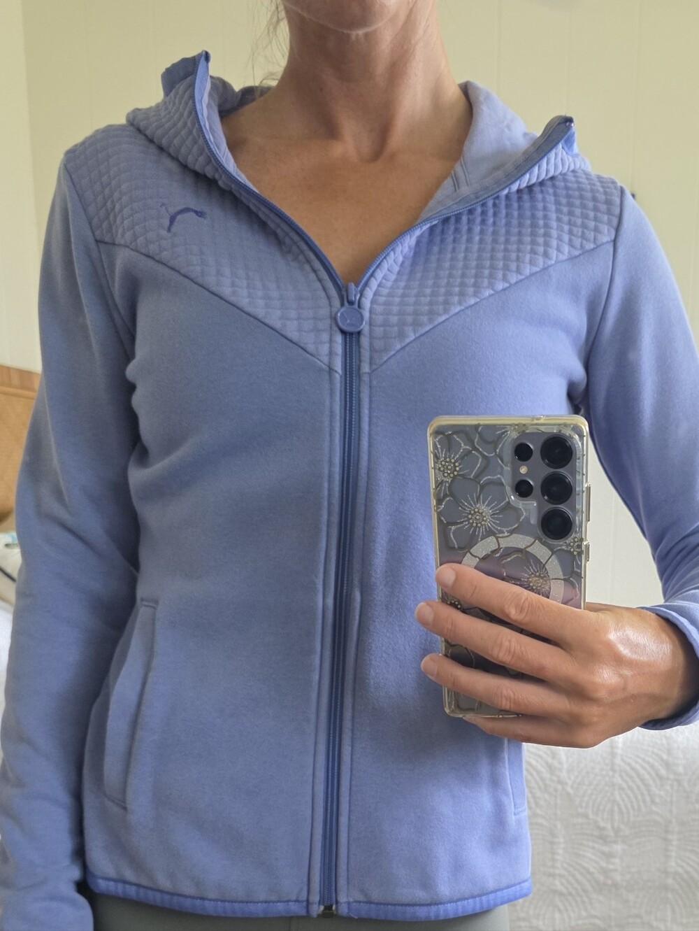 Lavender Zip-Up Hoodie Jacket
